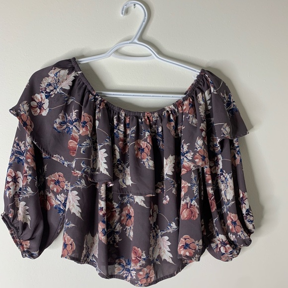 Rokoko by Dazz purple crop top - Picture 2 of 7